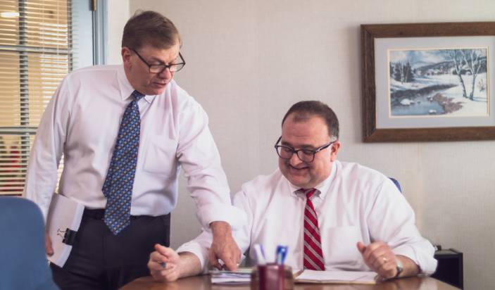 Photo of Guy L. DePaul and Michael R. Kaufman