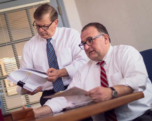 Photo of Guy L. DePaul and Michael R. Kaufman